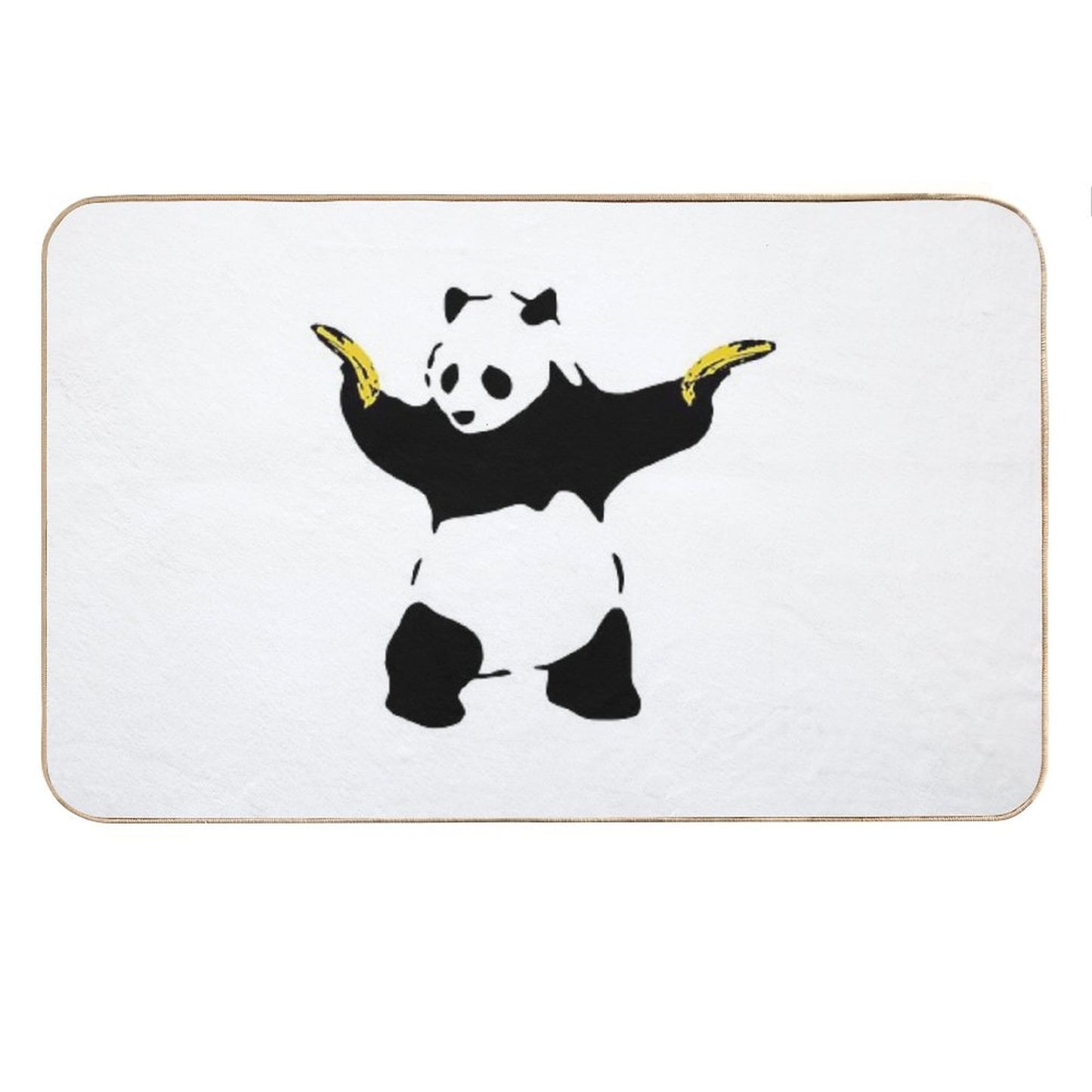 Bad Panda Stencil Bath Mat