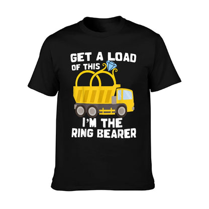 Ring Bearer Shirt Funny Wedding Truck Boys Gift Idea T-Shirt