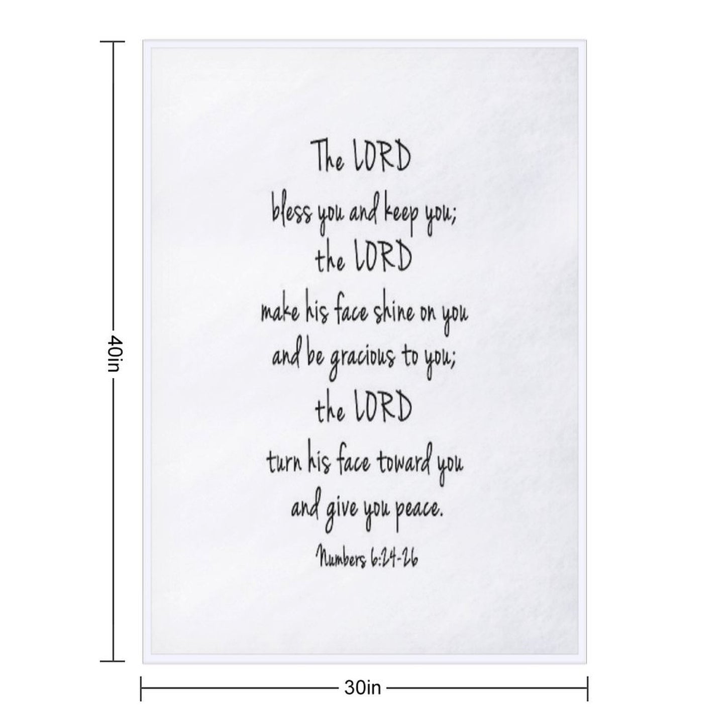 The Lord Bless You And Keep You Throw Blanket