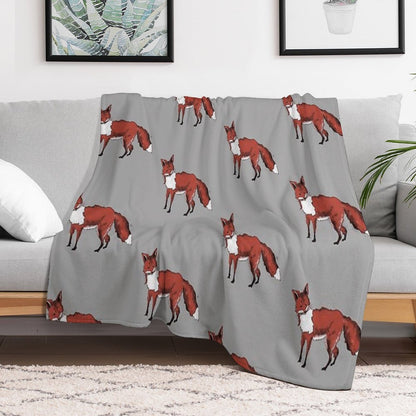 Mr Fox Throw Blanket