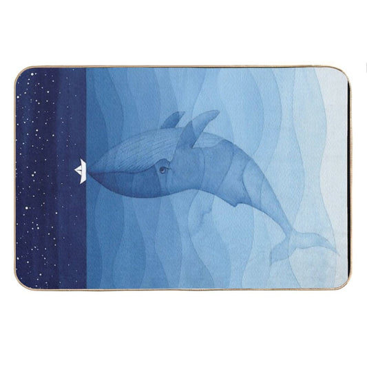 Blue Whale, Sea Animal Bath Mat