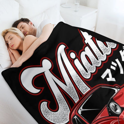 Miata MX-5 NA Red Throw Blanket