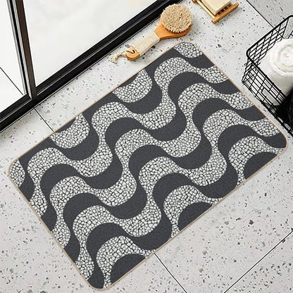 Walk The Streets of Rio Copacabana Sidewalk Theme  High-Traffic Bath Mat