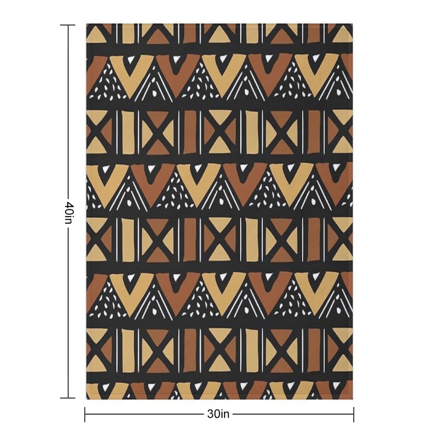 Mud Cloth Mali Throw Blanket