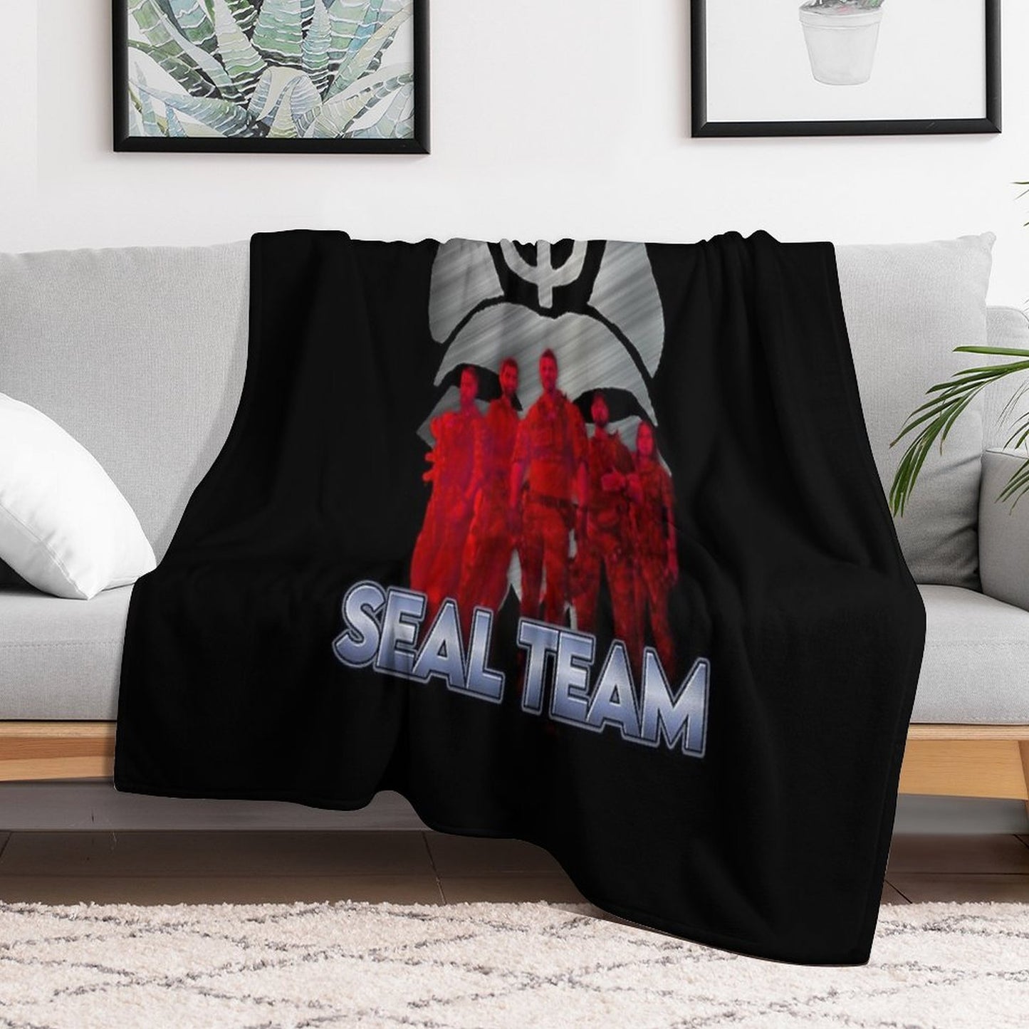 SEAL TEAM BRAVO ONE DEVGRU MISSION Throw Blanket