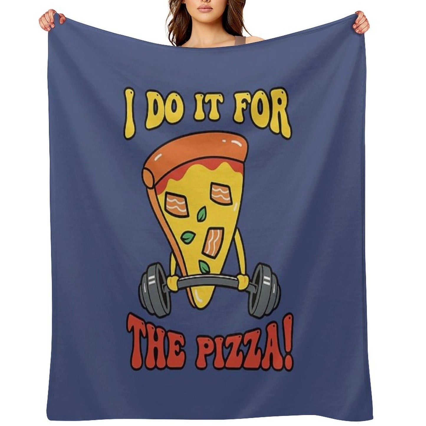 For The Pizza Throw Blanket
