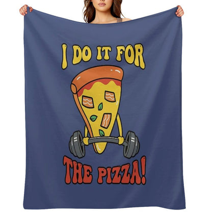 For The Pizza Throw Blanket