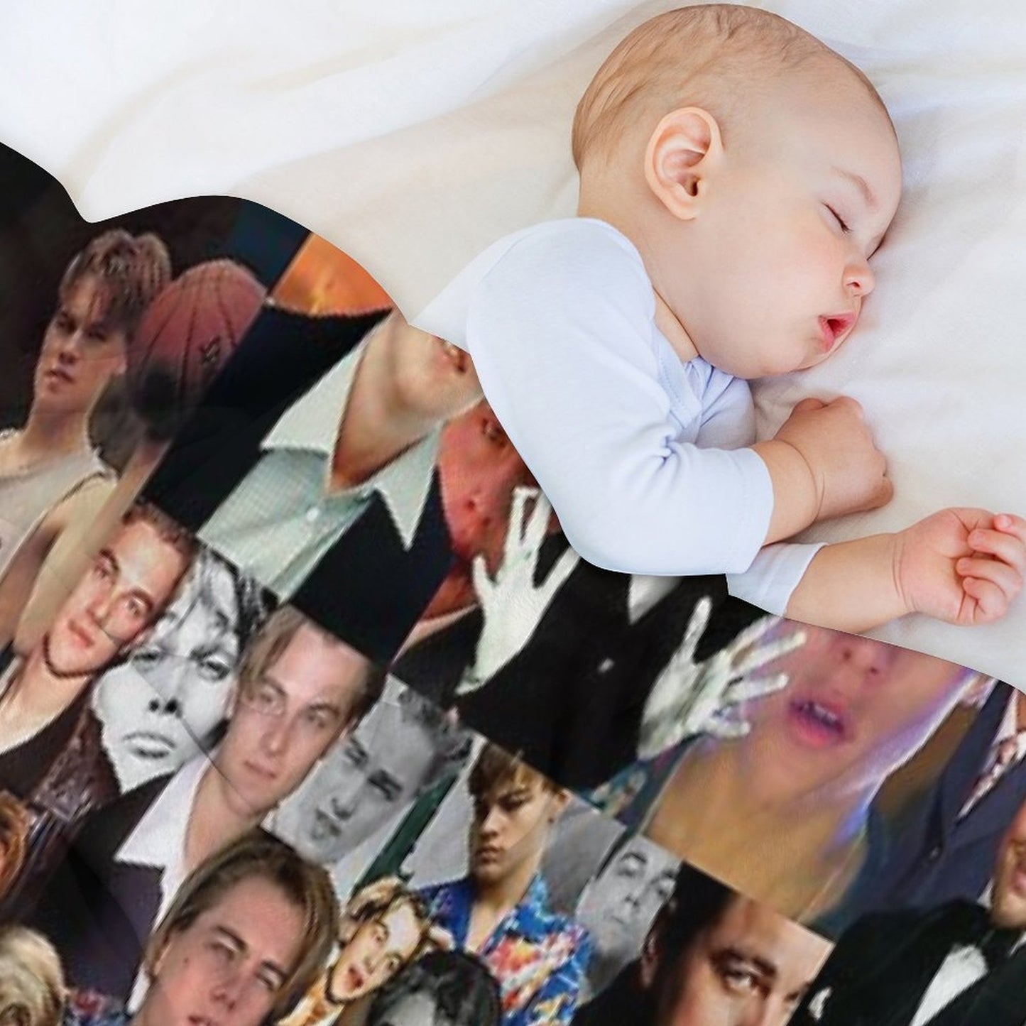Leonardo Dicaprio Collage Throw Blanket