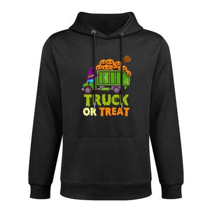 Kids Garbage Truck Pumpkins Toddler Baby Boys Halloween Kids Durable Construction Hoodie