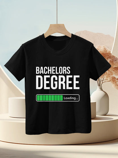 Bachelors Degree Loading Funny College Student Graduation Kids T-Shirt
