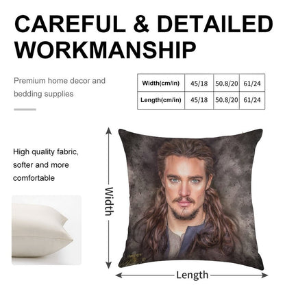 Uhtred of Bebbanburg- The Last Kingdom Linen Throw Pillow Cover