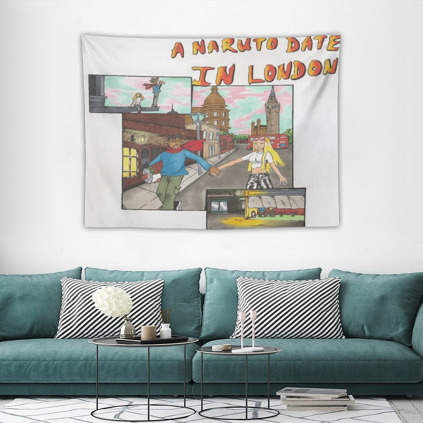 A Naruto Date In London Tapestry