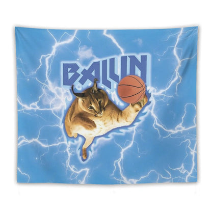 BIG FLOPPA BALLING FLAG Tapestry