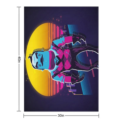 Hello Neighbor 2 - Theodore 80s Retro Throw Blanket