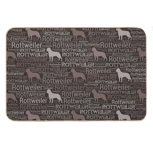 Rottweiler  - Metzgerhund Pattern Bath Mat
