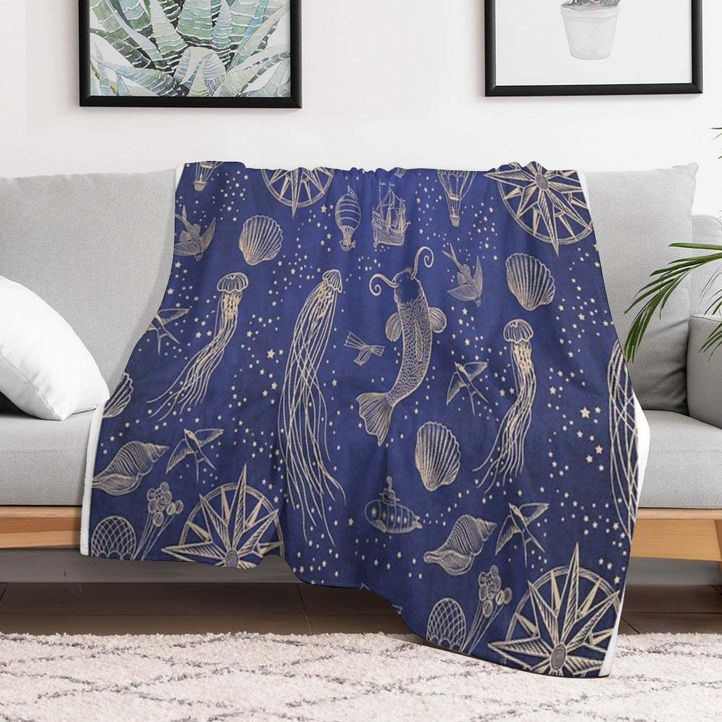 Ocean Meets Sky - Hardcase Throw Blanket