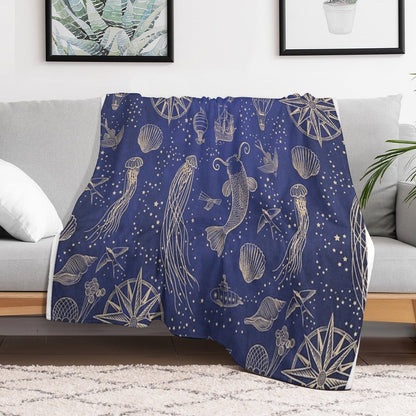 Ocean Meets Sky - Hardcase Throw Blanket