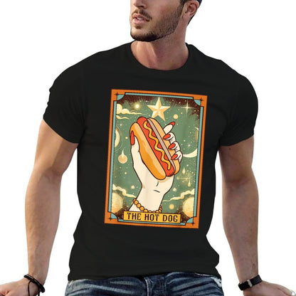 Hot Dog Bun Lover Foodie Food Lover The Hot Dog Tarot Card T-Shirt