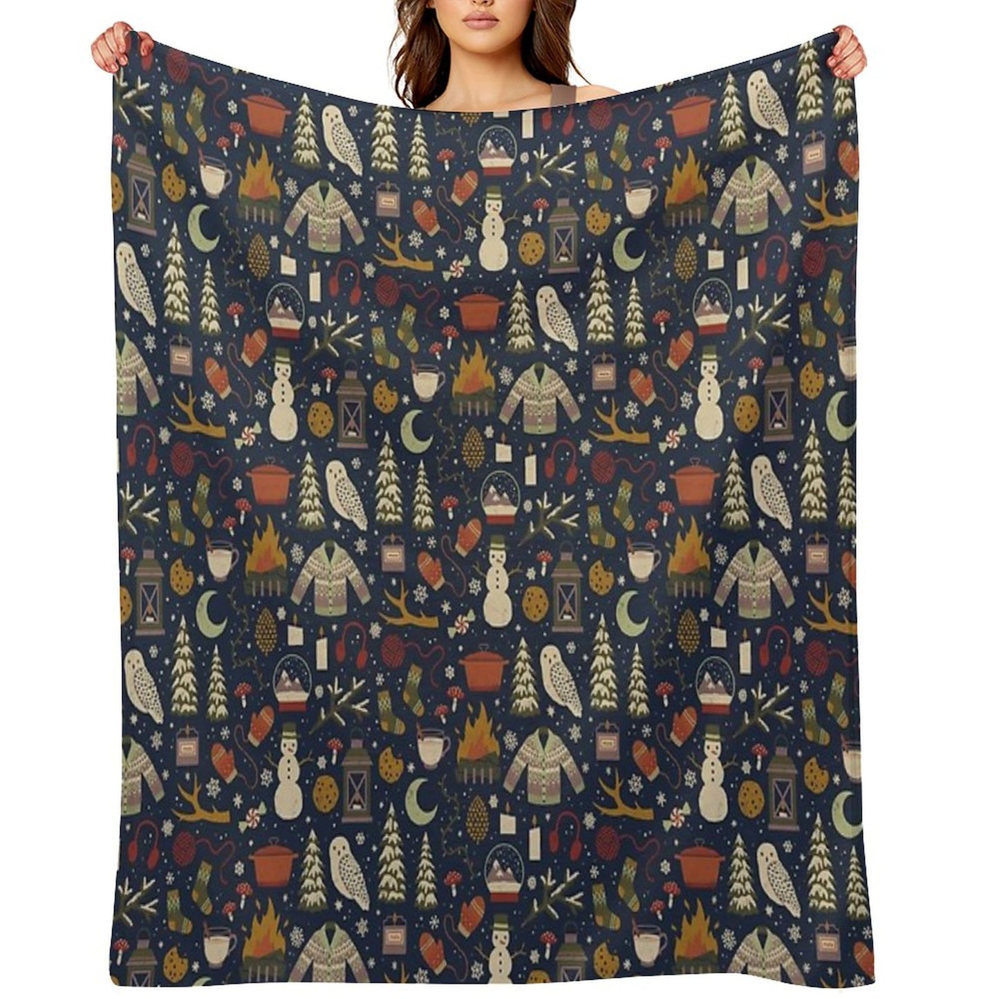 Winter Nights Throw Blanket