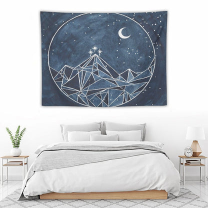 Night Court Moon And Stars Tapestry