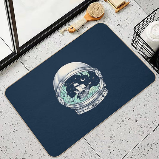 Spaceship  Toxin-Free Bath Mat