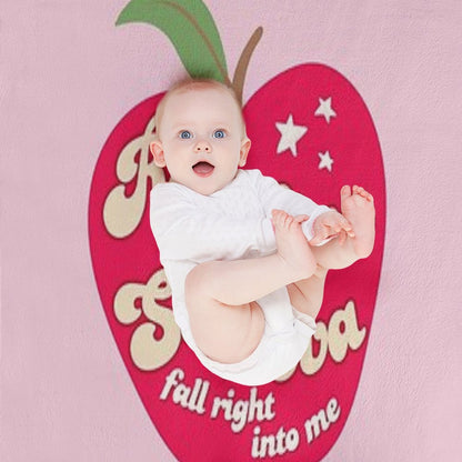 Red Wine Supernova Apple Throw Blanket