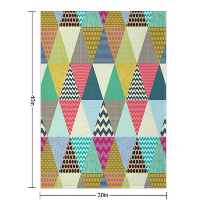 New York Beauty Triangles Throw Blanket