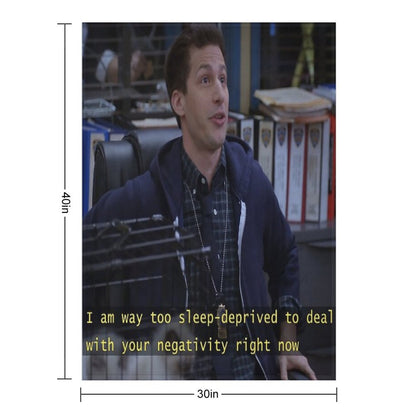 Jake Peralta Is Sleep Deprived Throw Blanket