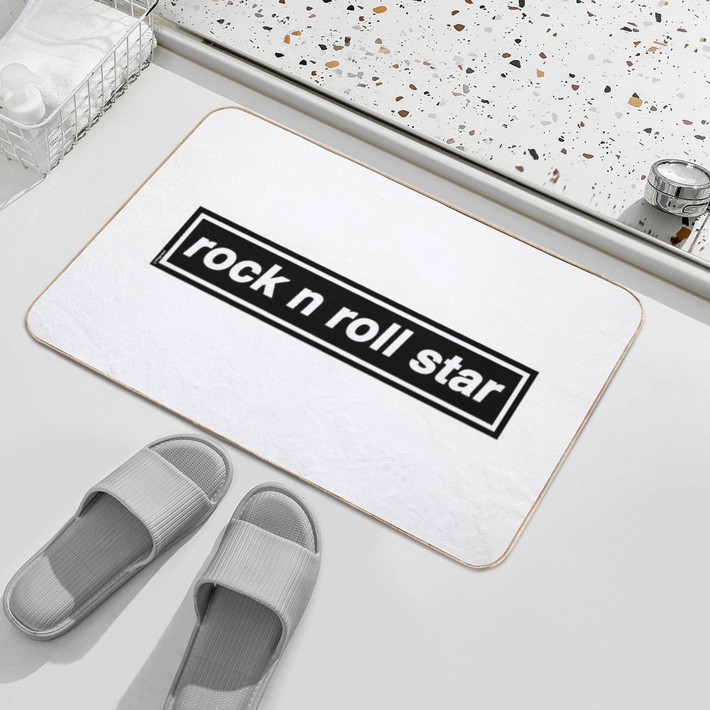Rock N Roll Star - OASIS Band Tribute - MADE IN THE 90s Bath Mat