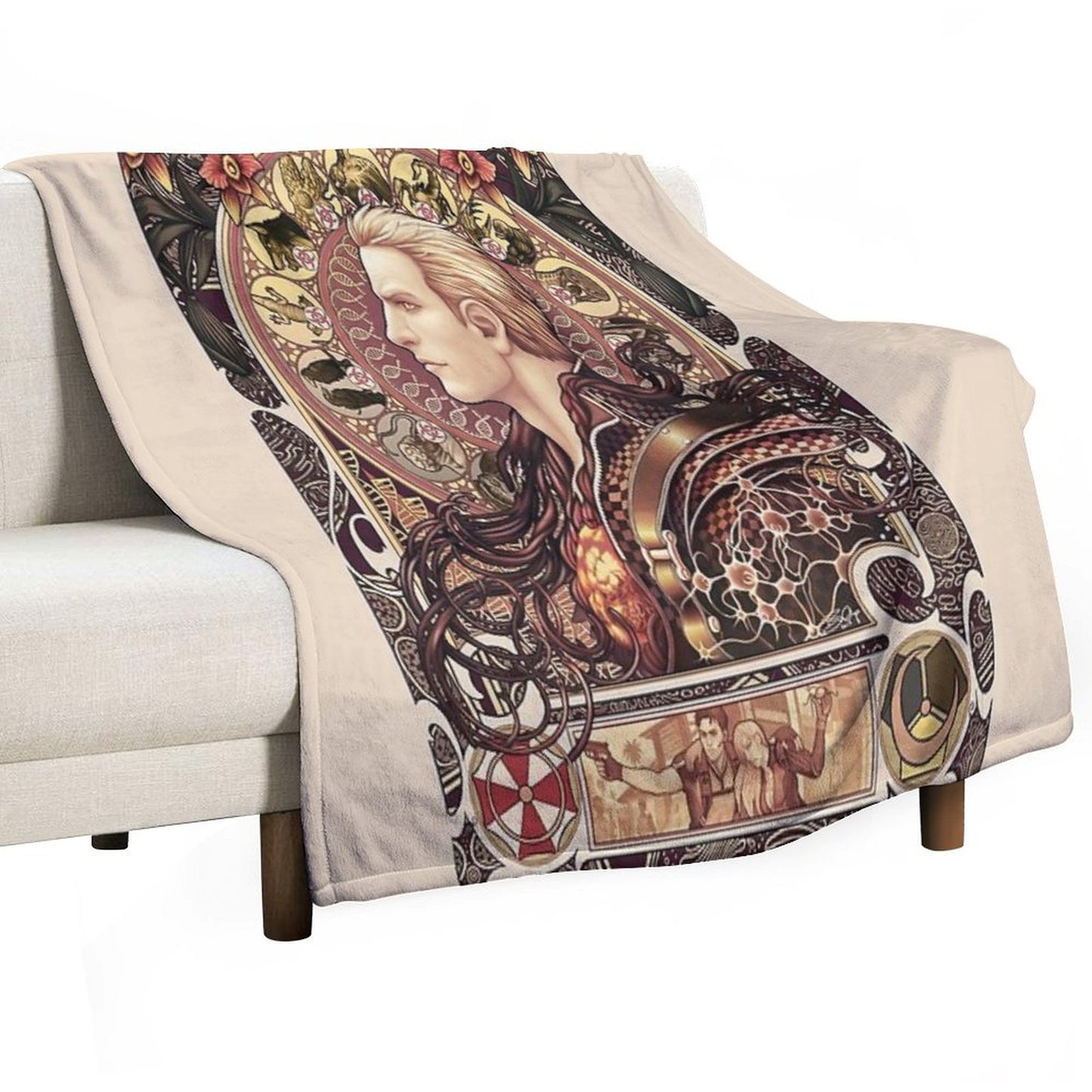 Biohazard Zodiac Throw Blanket