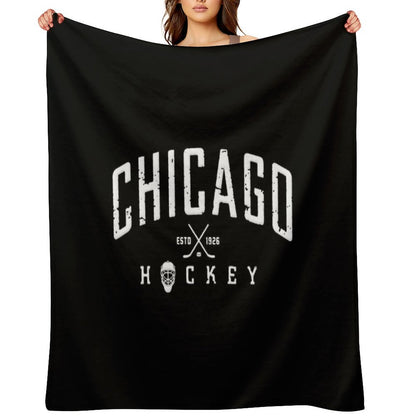 Chicago Blackhawks Hockey Throw Blanket
