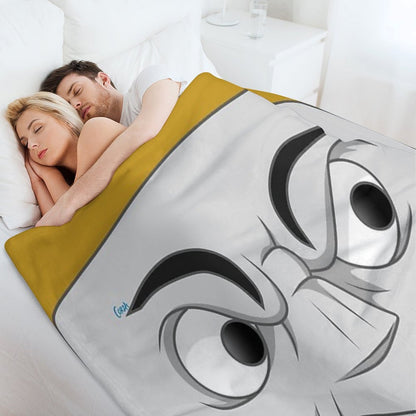 Diesel 10 (angry Face) Throw Blanket