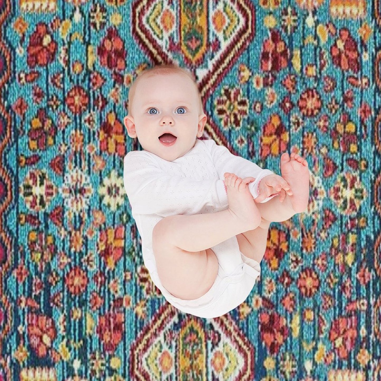 Heritage Moroccan Carpet Style Throw Blanket