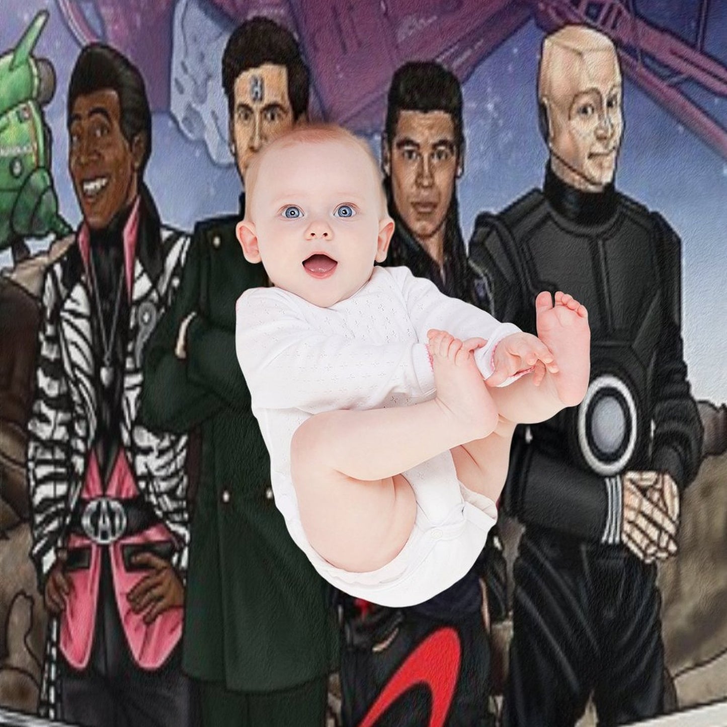 Red Dwarf Throw Blanket