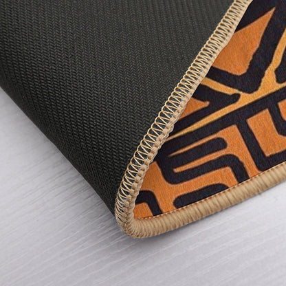African Tribal Mudcloth Pattern Bath Mat
