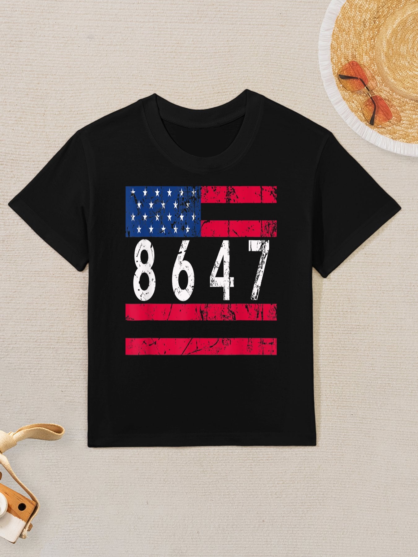 Anti Trump Impeach 47 8647 86 47 47th President US Kids T-Shirt