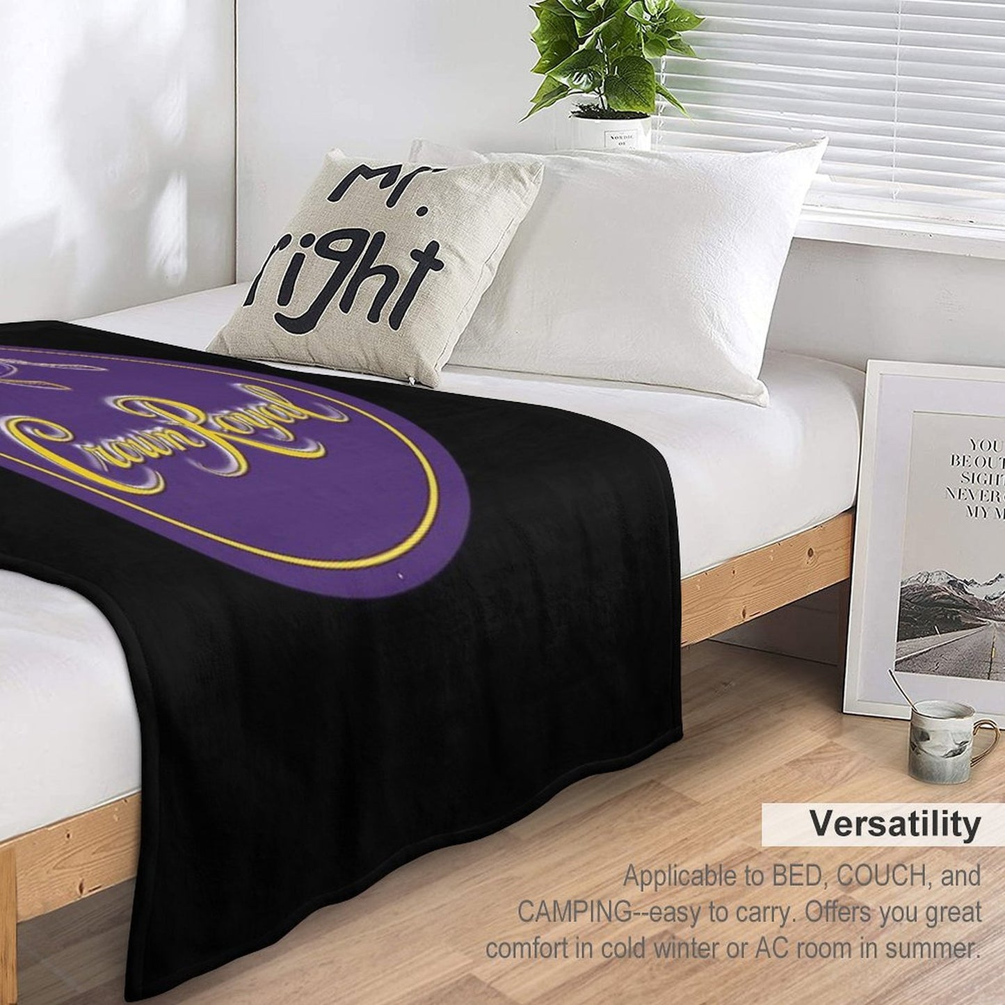 Crown Royal Essential Logo Essential Throw Blanket
