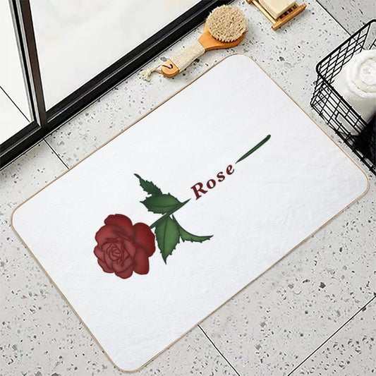 Rose Ver. 5  Absorbent Bath Mat