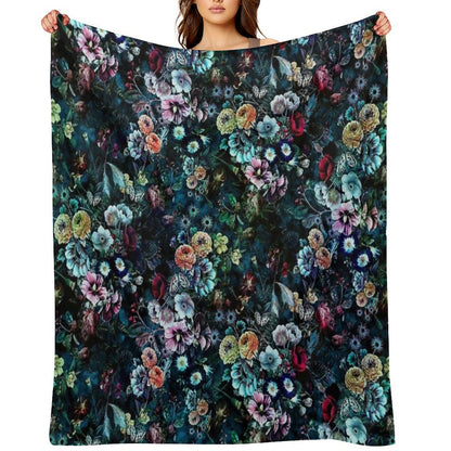 Night Garden Throw Blanket