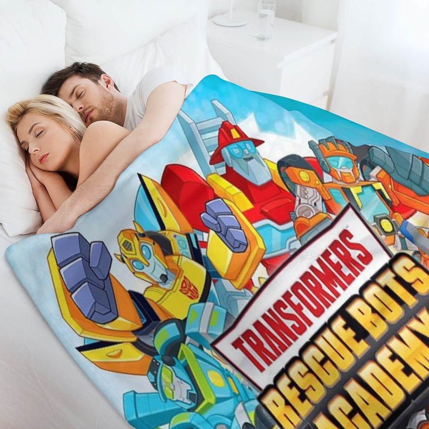 Transformers Rescue Bots Academy Throw Blanket