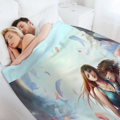 Squall Leonhart & Rinoa Heartilly Throw Blanket