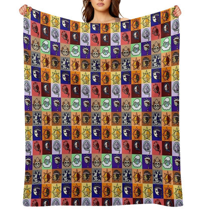 Sun And Moon Show Gang Throw Blanket