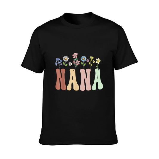 Nana Gifts Women Wildflower Floral Design Nana T-Shirt