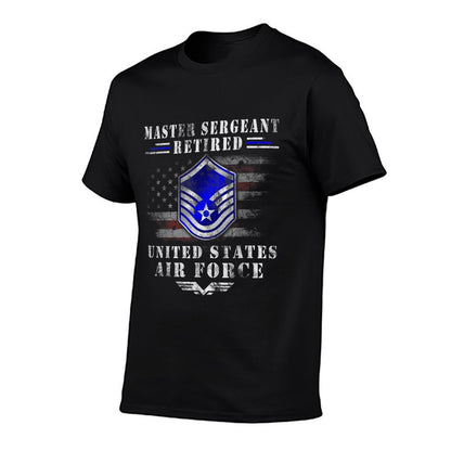 Master Sergeant Retired Air Force Military Retirement TShirt T-Shirt
