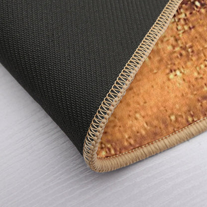 Metal Gold Colors Bath Mat