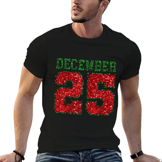 Merry Christmas December 25 Funny Family Christmas 2 Sided  Slim-fit Cut T-Shirt