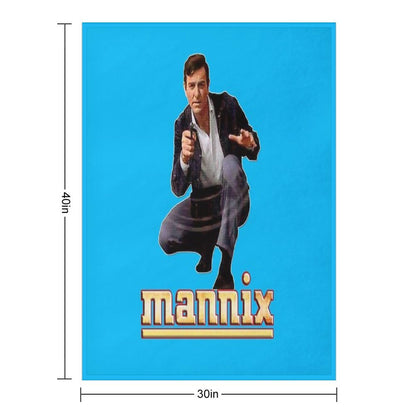Mannix Retro Vintage 60s 70s Tribute Throw Blanket