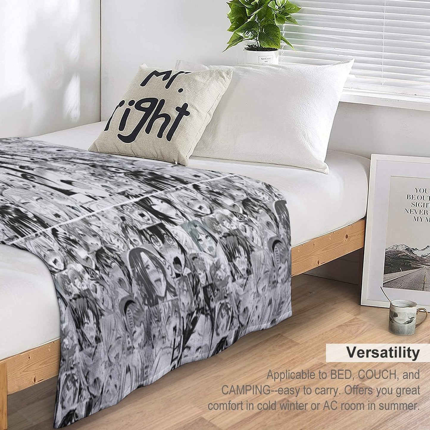 Aygo Hentai Anime Face Throw Blanket