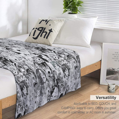 Aygo Hentai Anime Face Throw Blanket