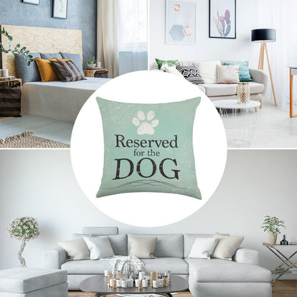 Reserved for The Dog Linen Throw Pillow Cover